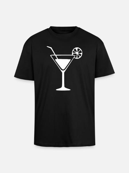 Cocktail Cocktailglas Geschenk Barkeeper - Oversized Heavyweight Unisex T-Shirt - Schwarz