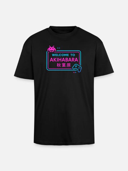 Welcome to Akihabara - T-shirt unisexe oversize épais - noir