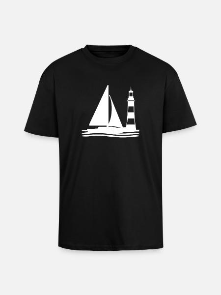 Sail - Unisex Oversized Heavyweight T-shirt - black