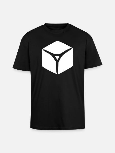 Glaçons blancs cadeau - T-shirt unisexe oversize épais - noir