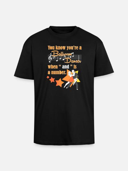 Waltz Couple Dance - Unisex Oversized Heavyweight T-shirt - black