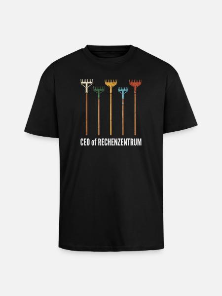 Rechenzentrum Gärtner Garten Gartenarbeit - Oversized Heavyweight Unisex T-Shirt - Schwarz