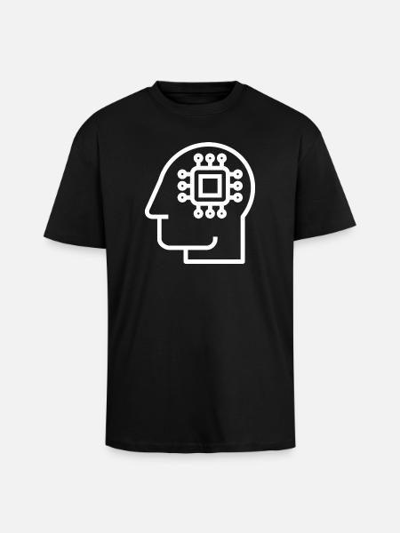 Ai, Artificial Intelligence, AI Technology - Unisex Oversized Heavyweight T-shirt - black