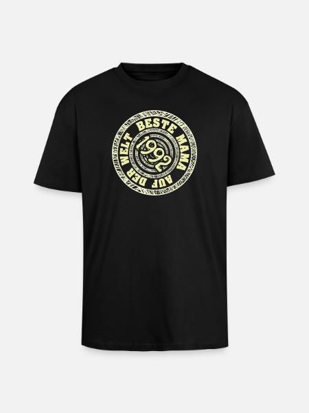 1992 - Oversized Heavyweight Unisex T-Shirt - Schwarz