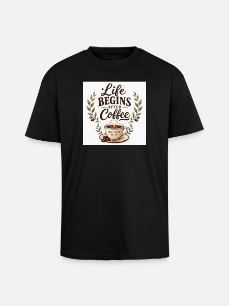 Life_Begins_After_Coffee.png - Unisex Oversized Heavyweight T-shirt - black
