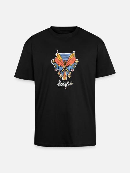 Cosmic Adventurer - T-shirt unisexe oversize épais - noir
