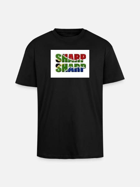 Sharp sharp - Unisex Oversized Heavyweight T-shirt - black