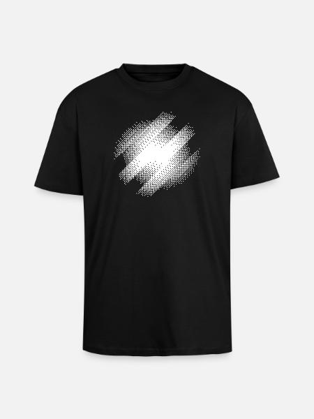 Bauhaus Burst Résumé - T-shirt unisexe oversize épais - noir