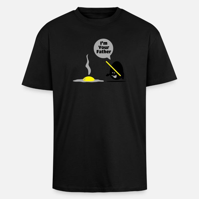 egg vader - Oversized Heavyweight Unisex T-Shirt - Schwarz