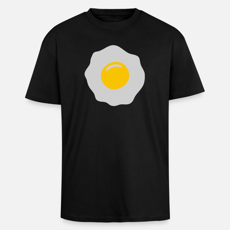 egg ei spiegelei - Unisex Oversized Heavyweight T-shirt - black