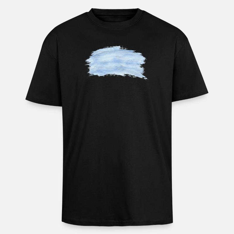 Background Blau Schwarz - Oversized Heavyweight Unisex T-Shirt - Schwarz