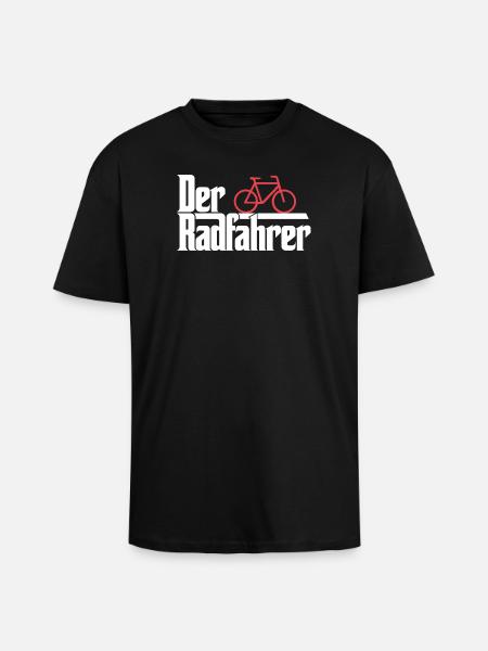Der Radfahrer - Oversized Heavyweight Unisex T-Shirt - Schwarz