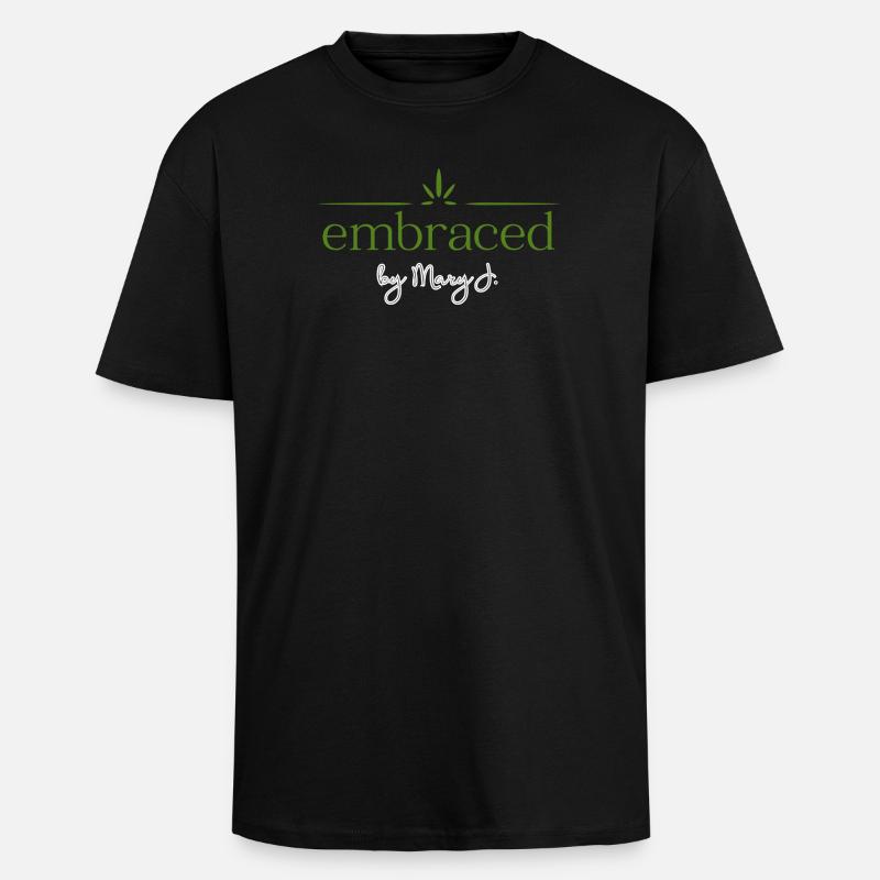 embraced - Oversized Heavyweight Unisex T-Shirt - Schwarz