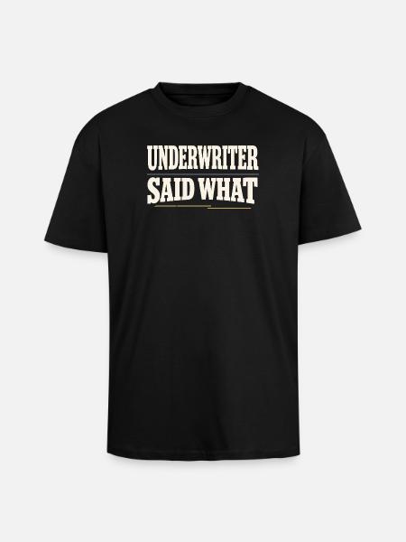 Hypothekenmakler, Kreditsachbearbeiter, - Oversized Heavyweight Unisex T-Shirt - Schwarz