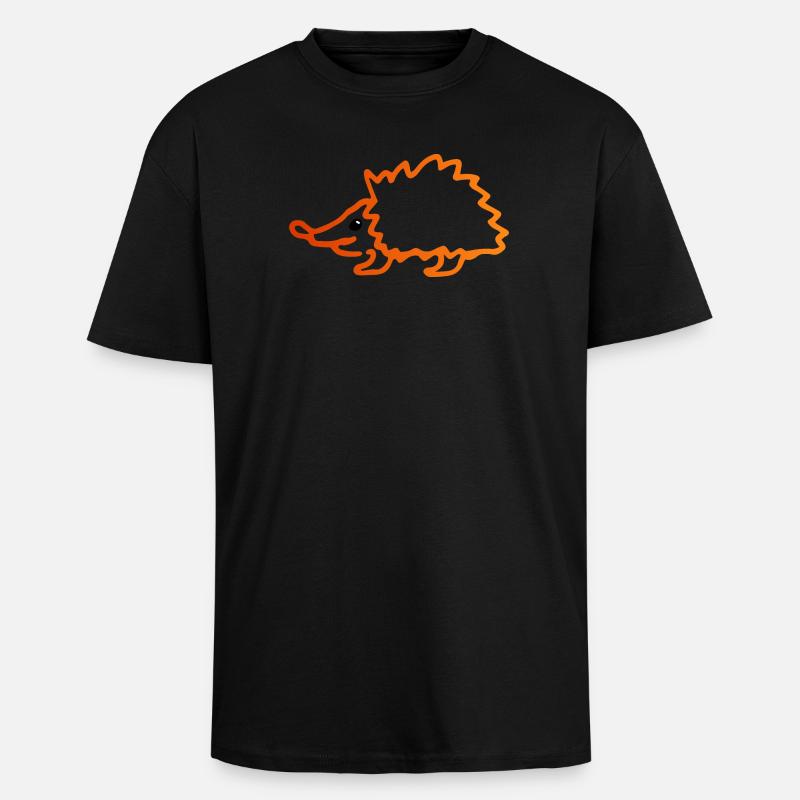 igel - Oversized Heavyweight Unisex T-Shirt - Schwarz