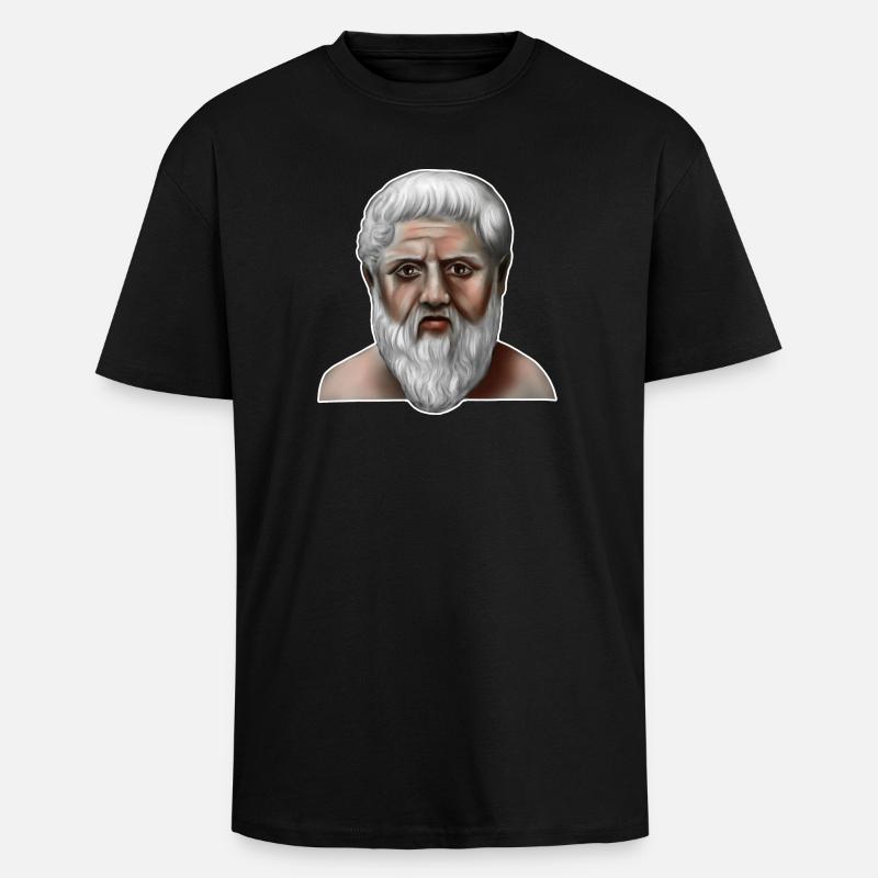 Platon Griechischer Philosoph - Oversized Heavyweight Unisex T-Shirt - Schwarz