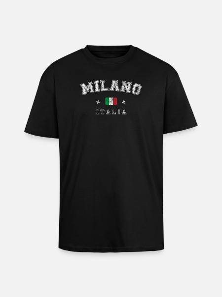 Milano Italia - Unisex Oversized Heavyweight T-shirt - black