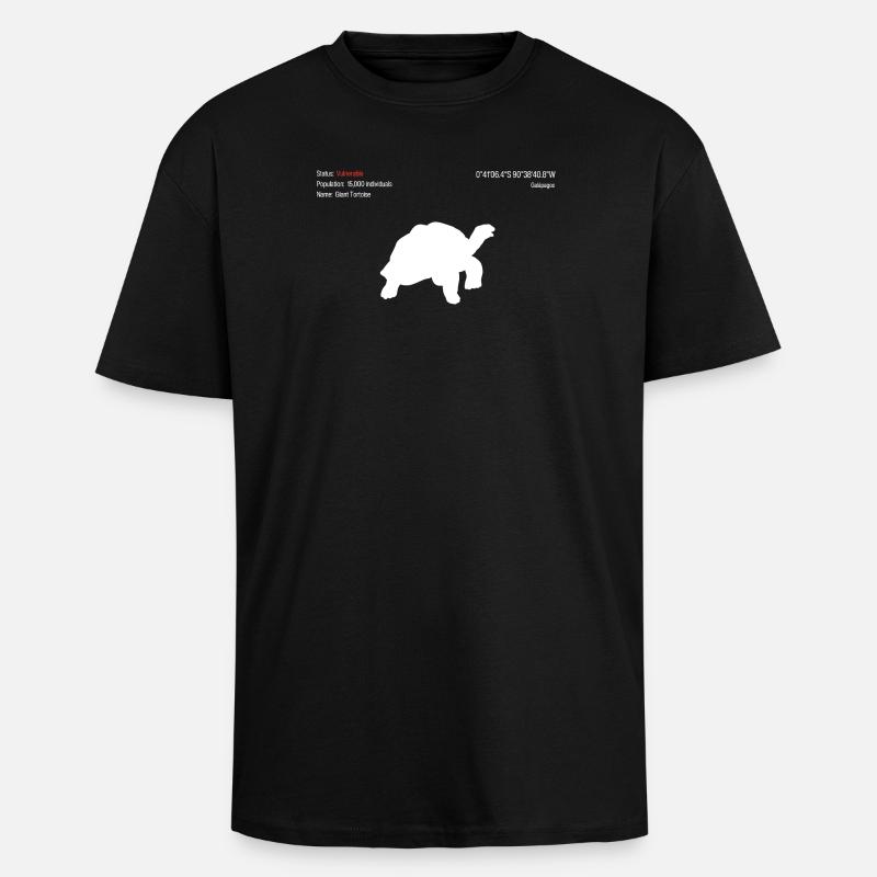 Riesenschildkröte - Oversized Heavyweight Unisex T-Shirt - Schwarz