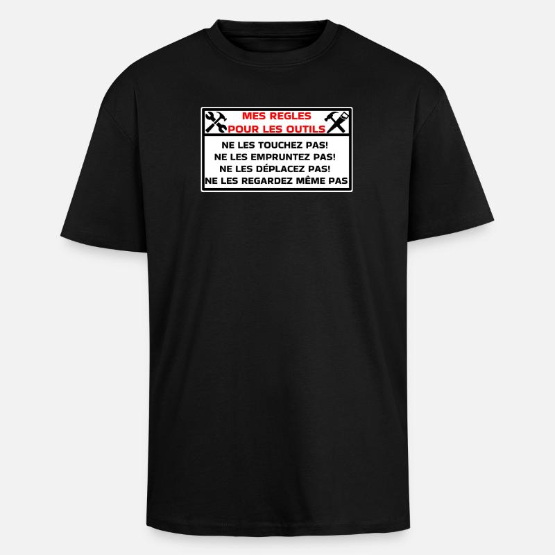 tools - Unisex Oversized Heavyweight T-shirt - black