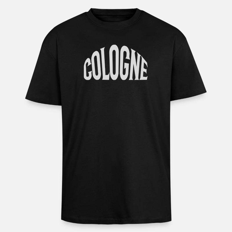 Cologne Köln - Oversized Heavyweight Unisex T-Shirt - Schwarz