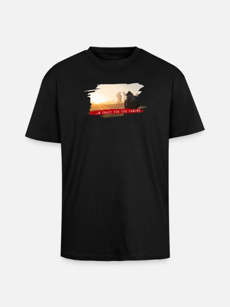 Fou pour le Camino - T-shirt unisexe oversize épais - noir