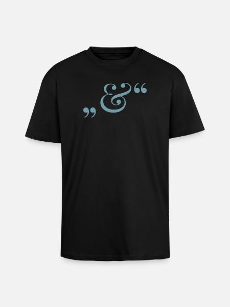J.H - Oversized Heavyweight Unisex T-Shirt - Schwarz