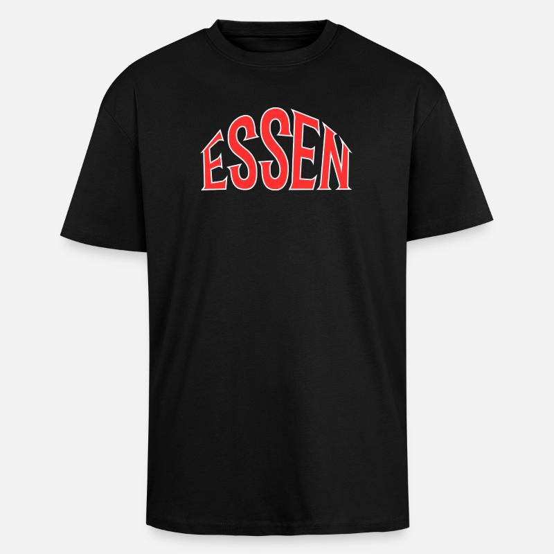 Essen - Oversized Heavyweight Unisex T-Shirt - Schwarz