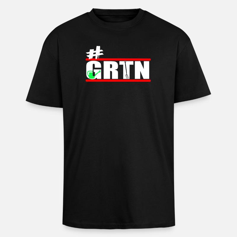 Garten - Gärtner - Gärtnern - GRTN  - Oversized Heavyweight Unisex T-Shirt - Schwarz