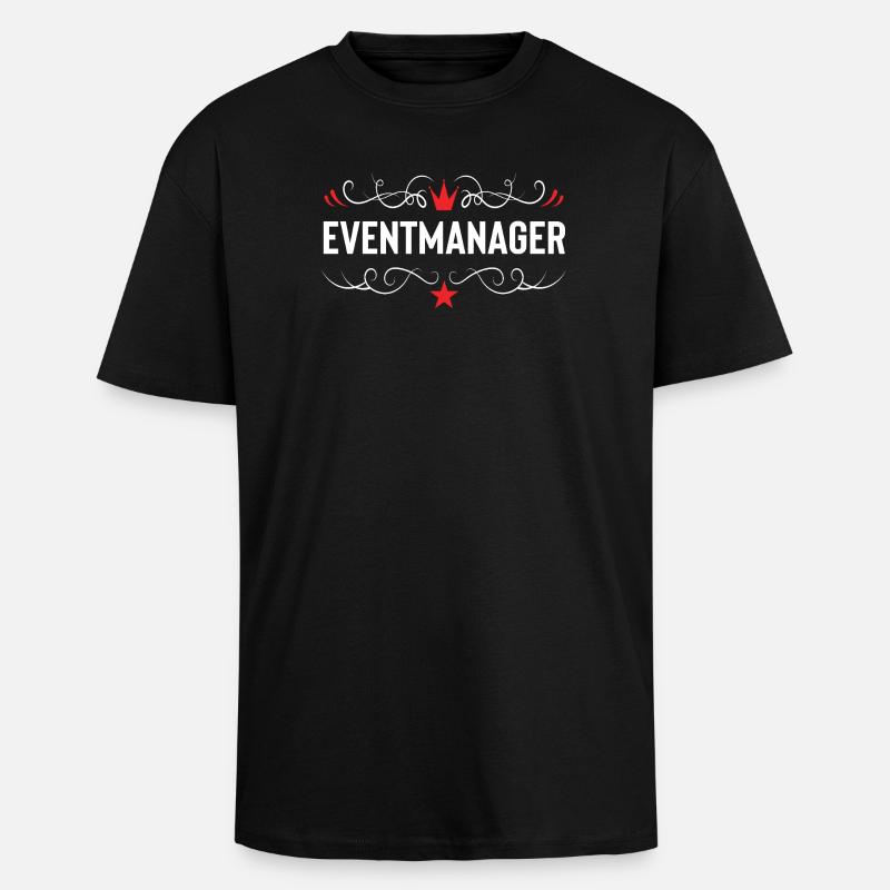 Event Manager - Unisex Oversized Heavyweight T-shirt - black