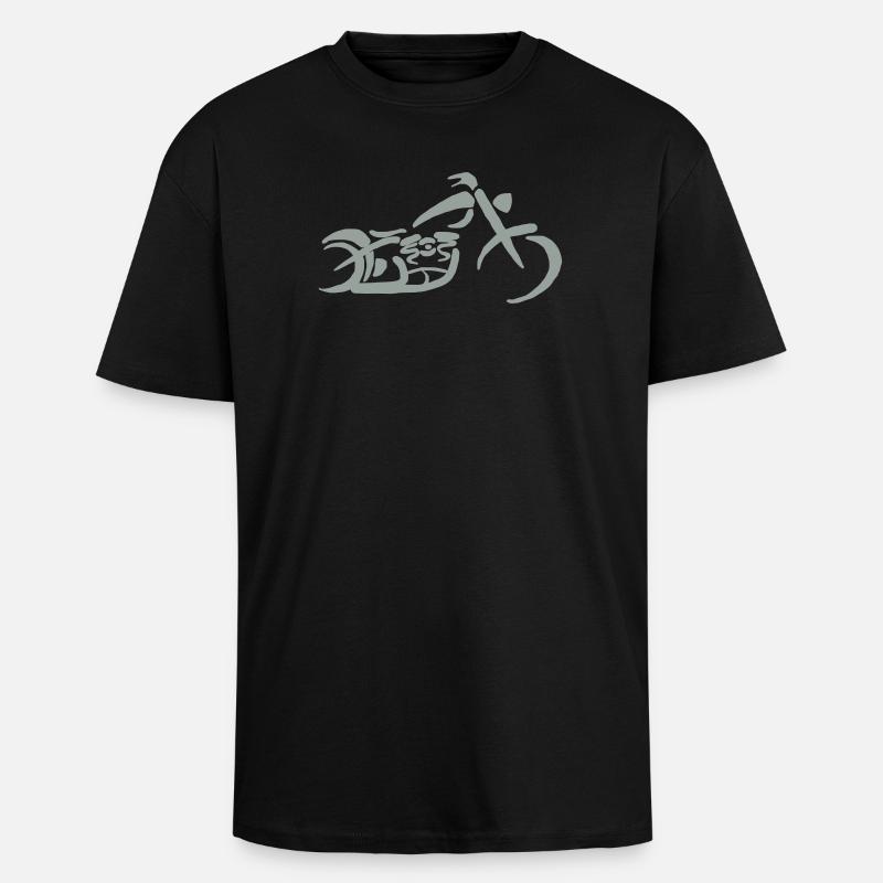 chopper - Oversized Heavyweight Unisex T-Shirt - Schwarz