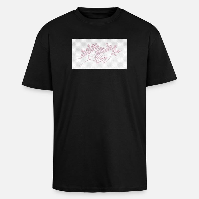 Hand of the Protector - Unisex Oversized Heavyweight T-shirt - black