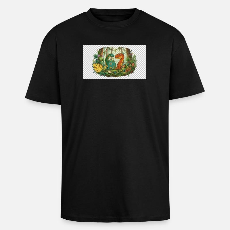 Six Seven - Oversized Heavyweight Unisex T-Shirt - Schwarz