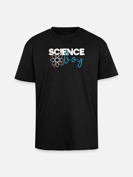 Science Boy - Unisex Oversized Heavyweight T-shirt - black