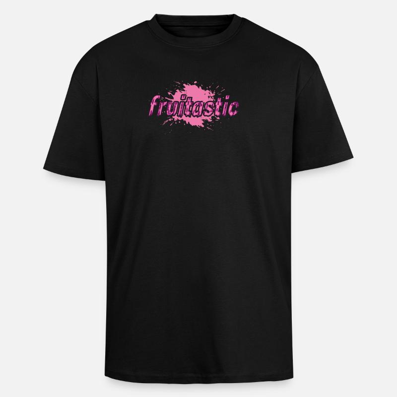 fruitastic claim fresh splash pink - T-shirt unisexe oversize épais - noir