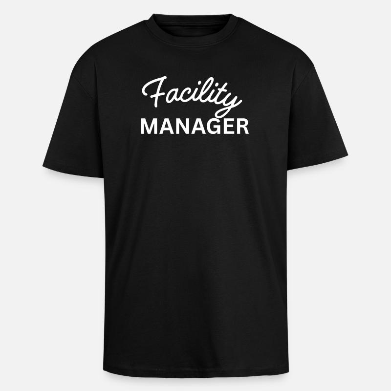 Facility Manager - Oversized Heavyweight Unisex T-Shirt - Schwarz