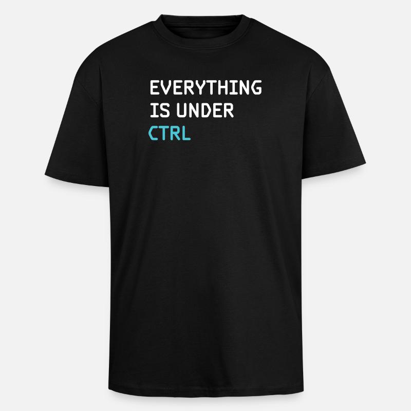Programmation drôle - Programmeur Ingénieur logiciel - T-shirt unisexe oversize épais - noir