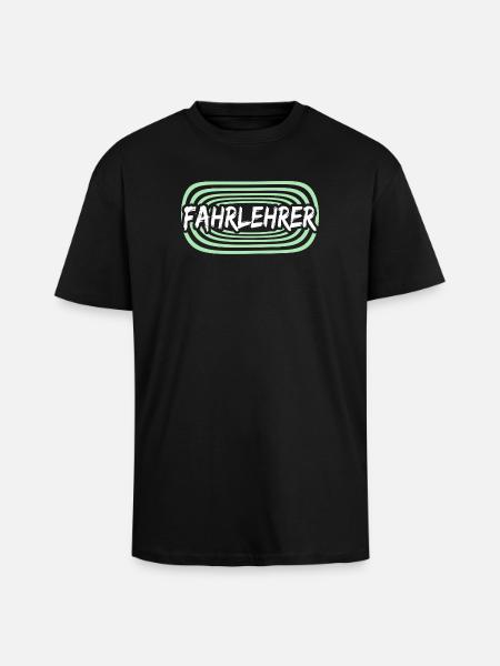 Fahrlehrer als Arbeitskollege - Oversized Heavyweight Unisex T-Shirt - Schwarz
