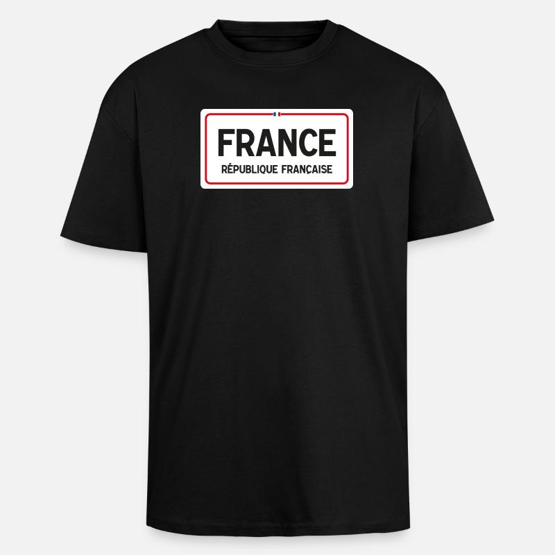 Conseil d’administration de la France - T-shirt unisexe oversize épais - noir