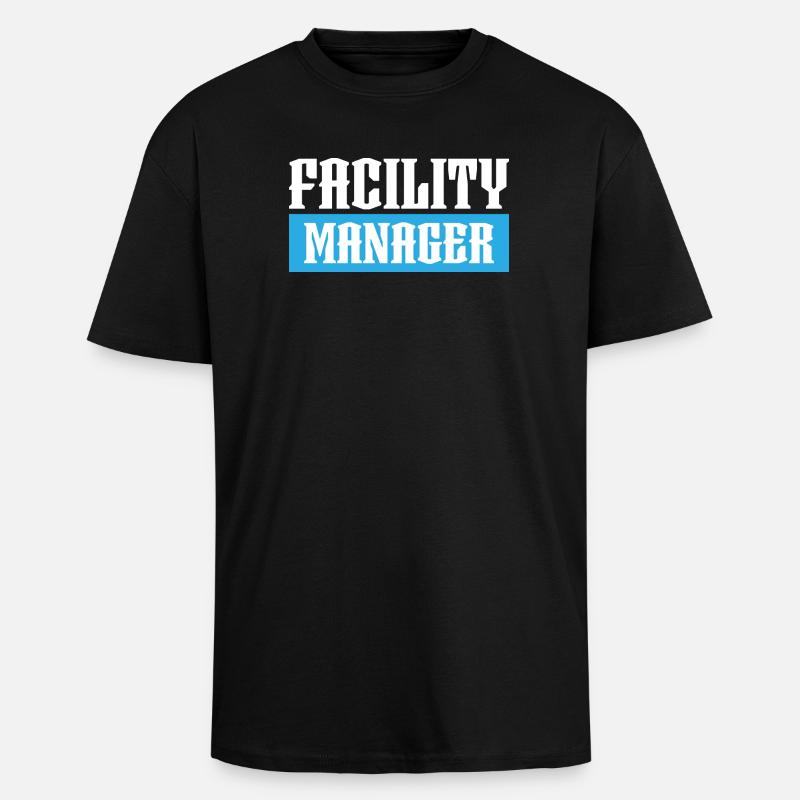 tshirt facility manager noir - T-shirt unisexe oversize épais - noir