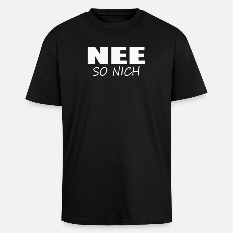 NO, NOT LIKE THAT - Unisex Oversized Heavyweight T-shirt - black