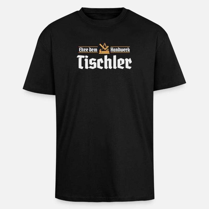 Charpentier Artisanat Guilde Signe Guilde Artisan - T-shirt unisexe oversize épais - noir