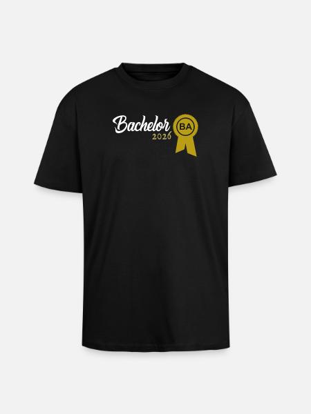 Bachelor 2026 Graduation Graduation - Unisex Oversized Heavyweight T-shirt - black