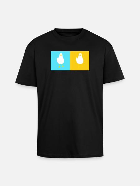 DoubleTrouble 2 - Oversized Heavyweight Unisex T-Shirt - Schwarz