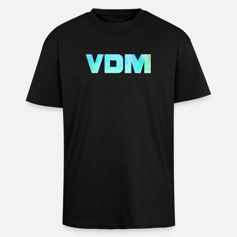 VDM - T-shirt unisexe oversize épais - noir