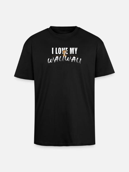 J’adore mon Wauwau - T-shirt unisexe oversize épais - noir