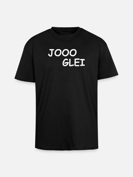 JOOO GLEI - Unisex Oversized Heavyweight T-shirt - black