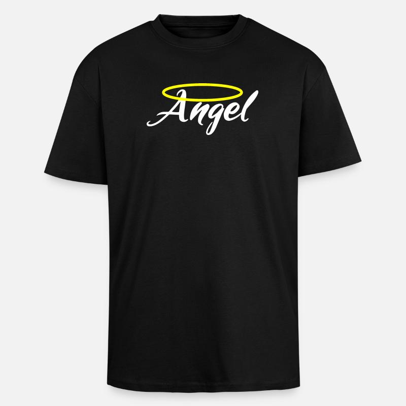 Ich bin ein Engel - Angel - Oversized Heavyweight Unisex T-Shirt - Schwarz