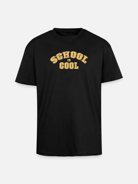 Schule ist cool - Oversized Heavyweight Unisex T-Shirt - Schwarz