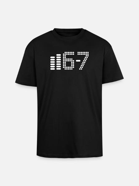 67 - Oversized Heavyweight Unisex T-Shirt - Schwarz