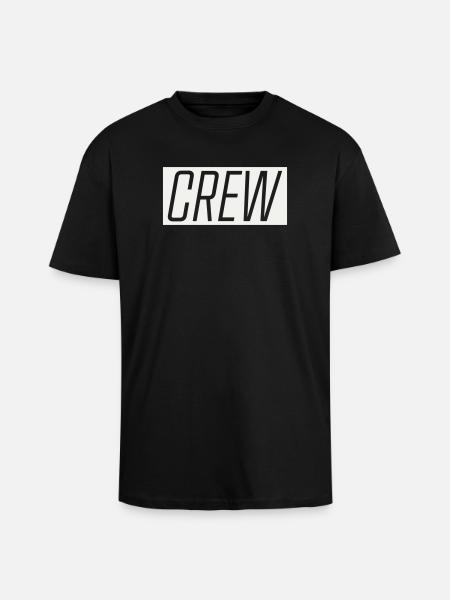 Crew - Oversized Heavyweight Unisex T-Shirt - Schwarz